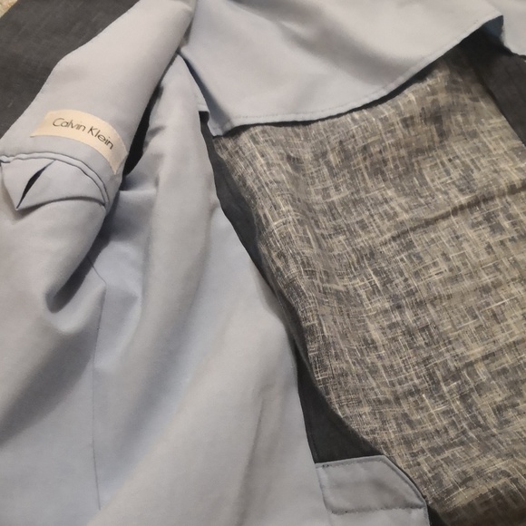Men's Calvin Klein Linen Sportcoat - Picture 3 of 5